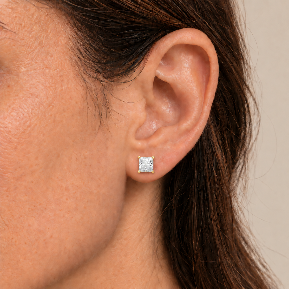 Royale Princess-Cut Lab-Grown Diamond Studs