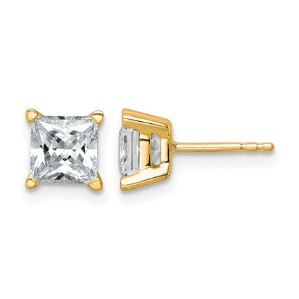 Royale Princess-Cut Lab-Grown Diamond Studs