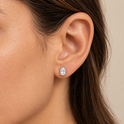 Marlowe Oval Lab-Grown Diamond Studs